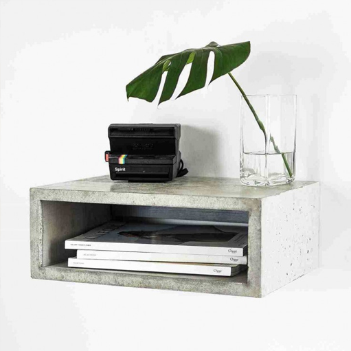 Table de chevet minimaliste de Bjornson&Chelet Concrete Furniture