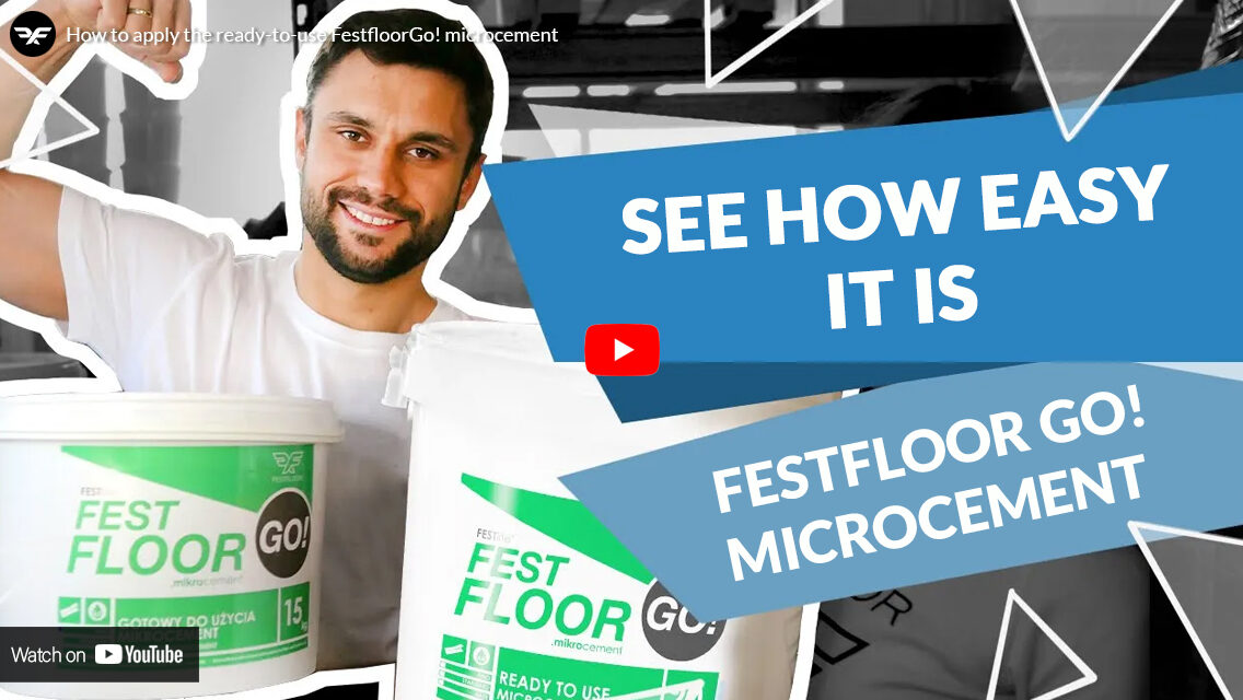 How to apply the ready-to-use FestfloorGo! microcement