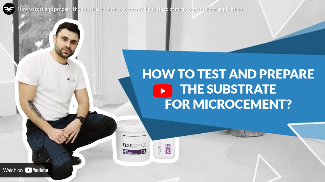 How to test and prepare the substrate for microcement
